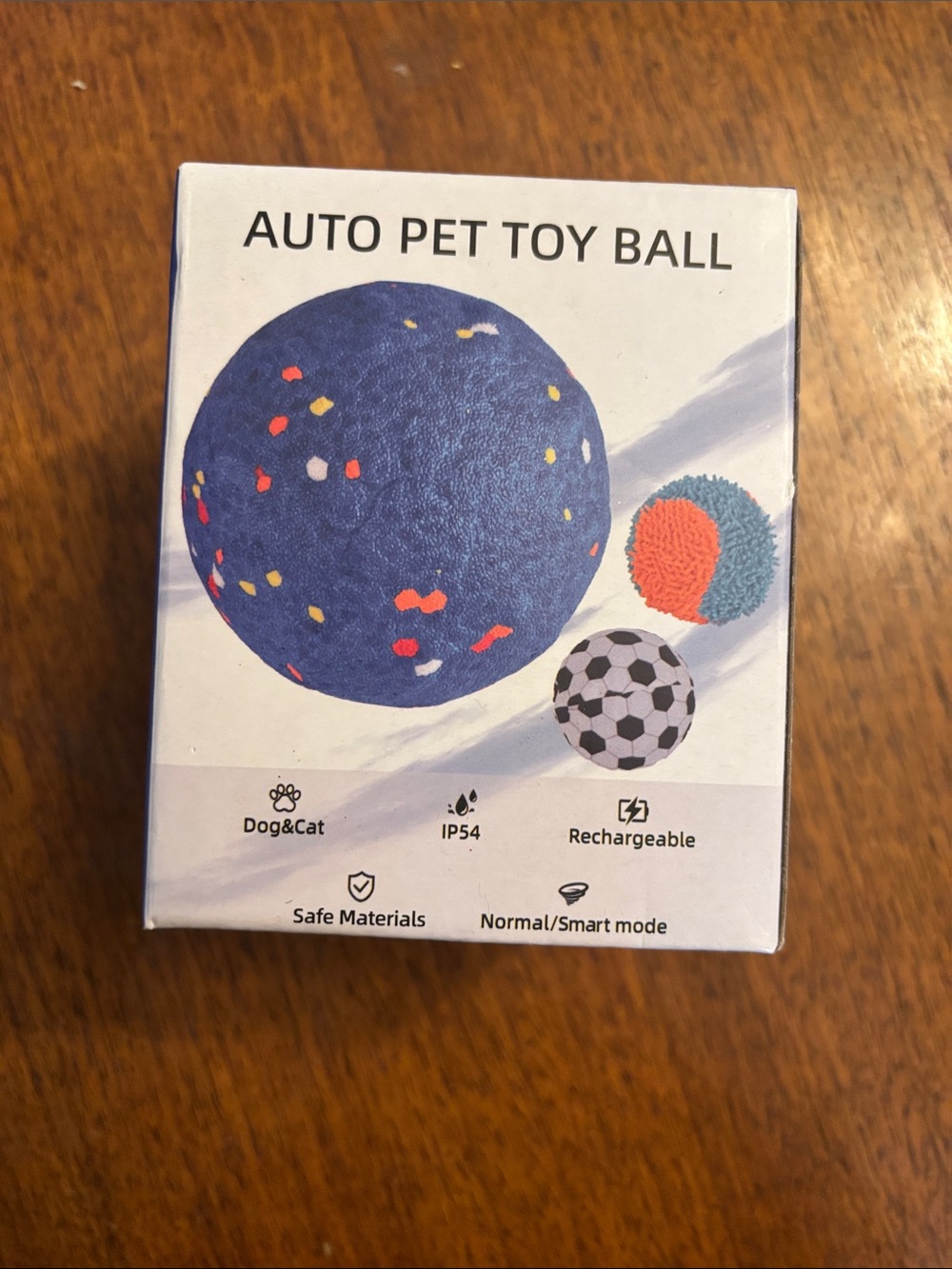 Auto Pet Toy Ball - Blue Interactive Dog & Cat Toy